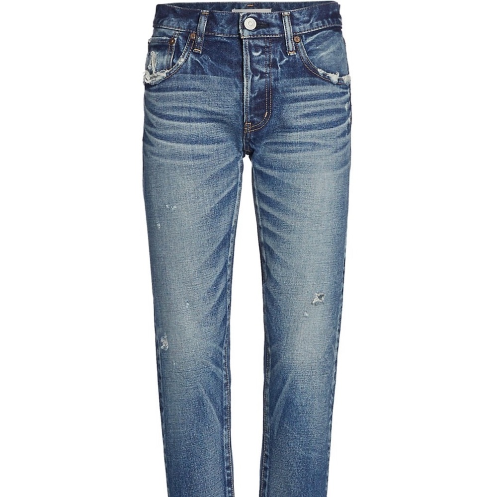 Moussy Vintage Keller Distressed Taper Ankle Jean